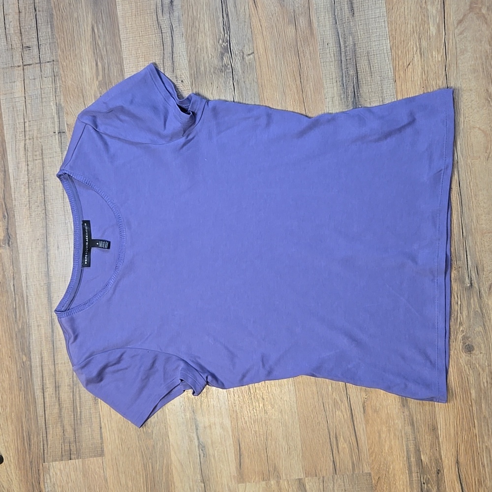 White House Black Market Purple T-Shirt small